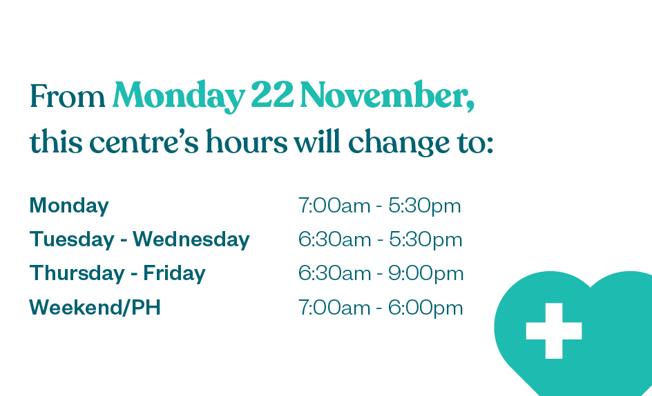 Medical Centre - Change of hours